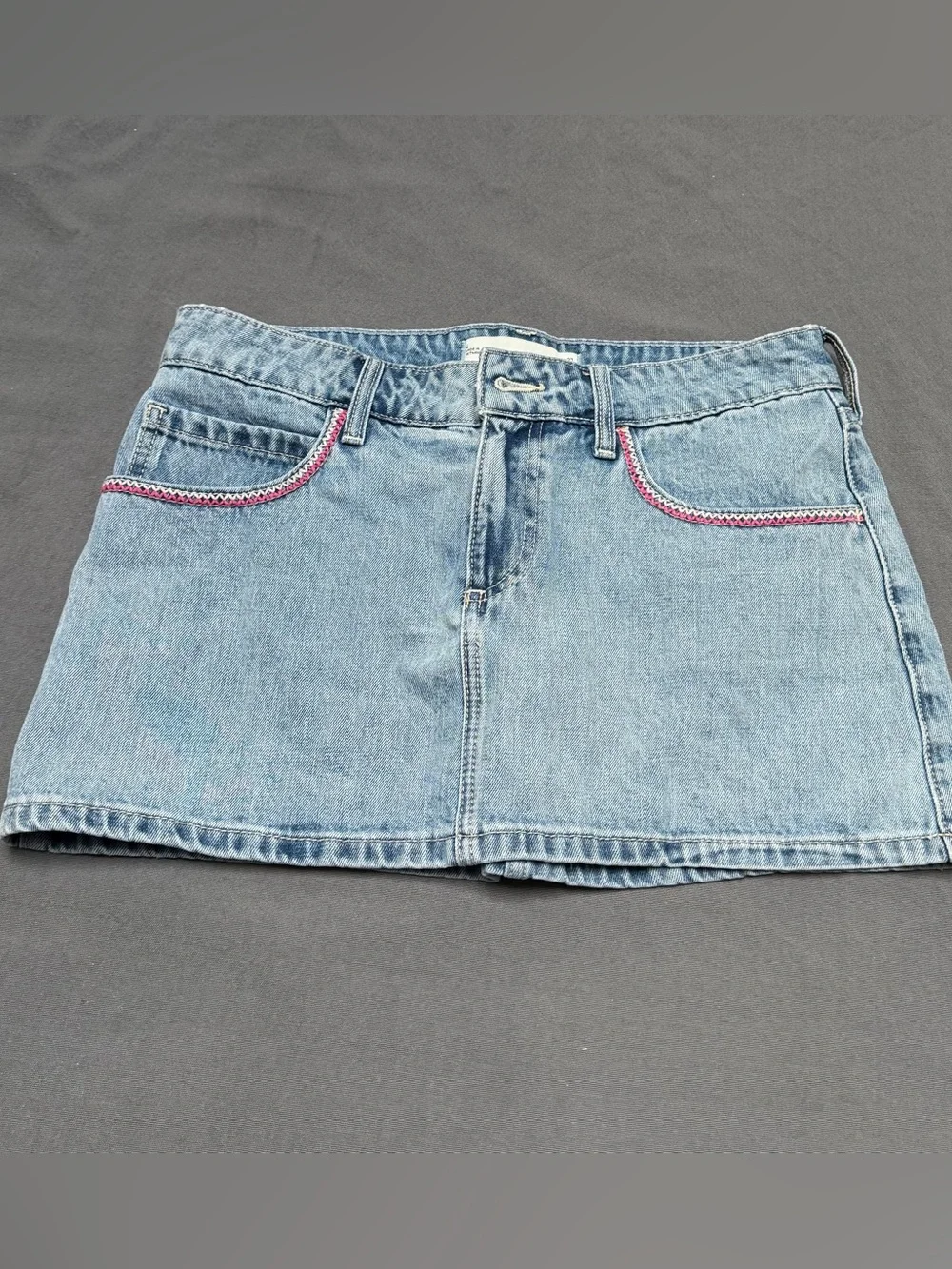 Hollister Light Blue Jean Skirt denim